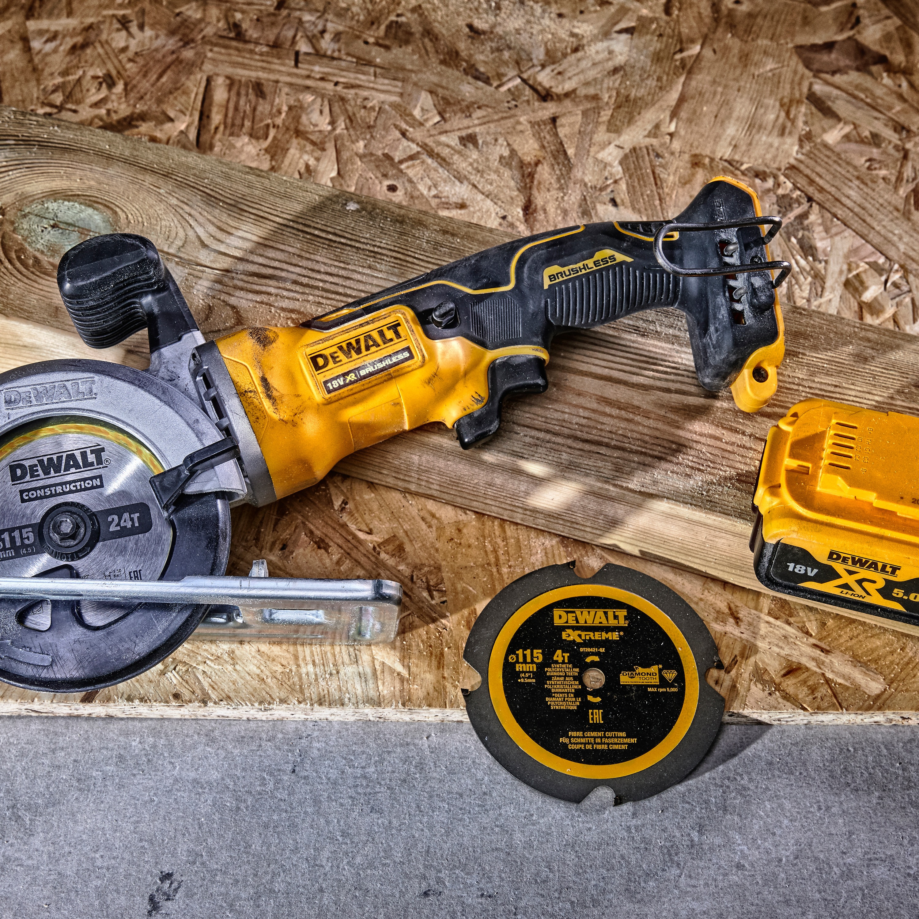 dewalt dcs571n 18v xr 115mm brushless compact circular saw