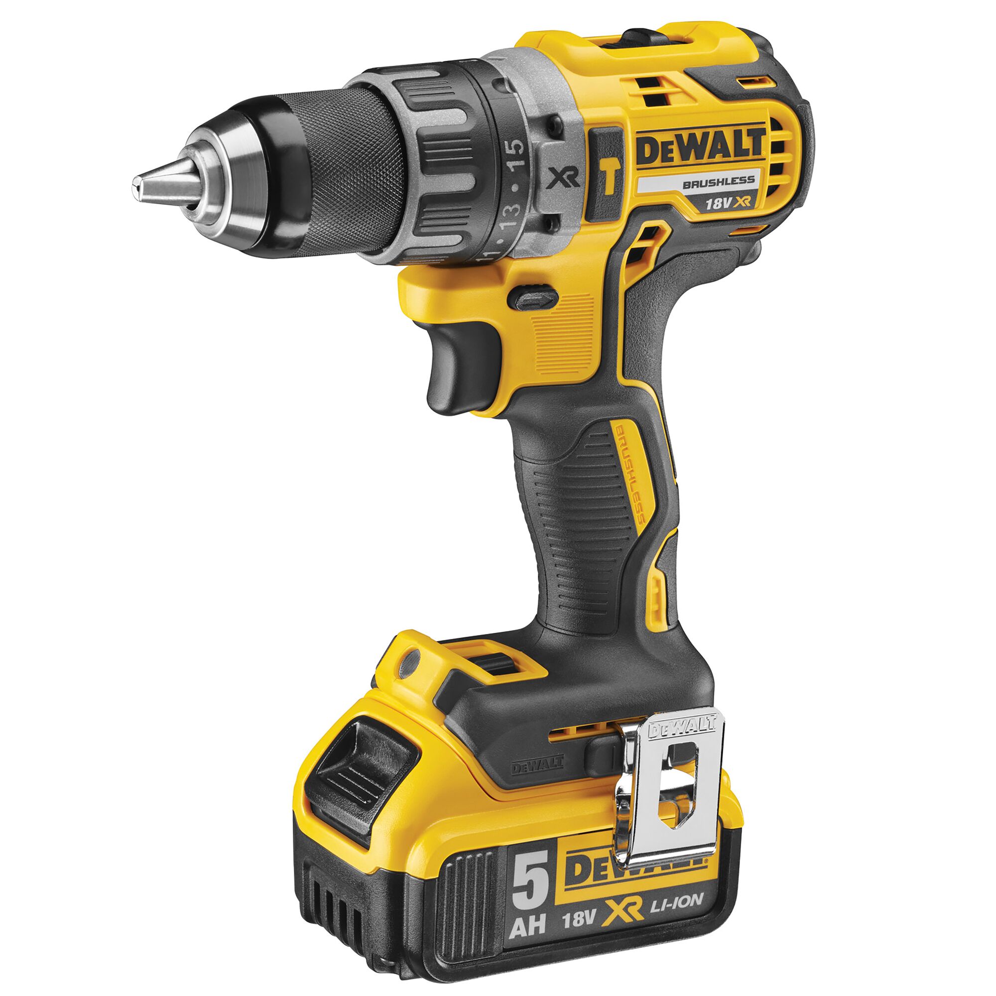 18V XR Brushless Drill Driver 2 X 5 Ah DEWALT