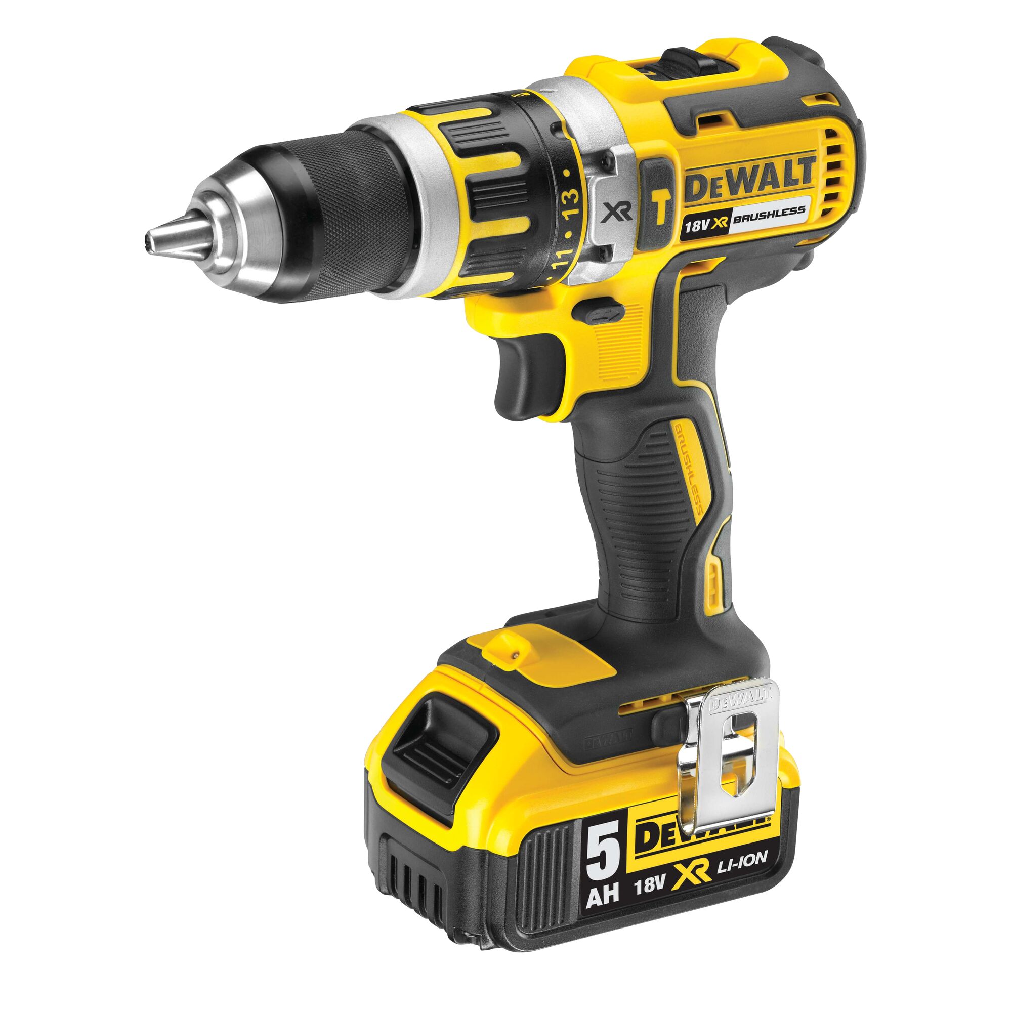 18V XR Li Ion Brushless Compact Hammer Drill Driver DEWALT