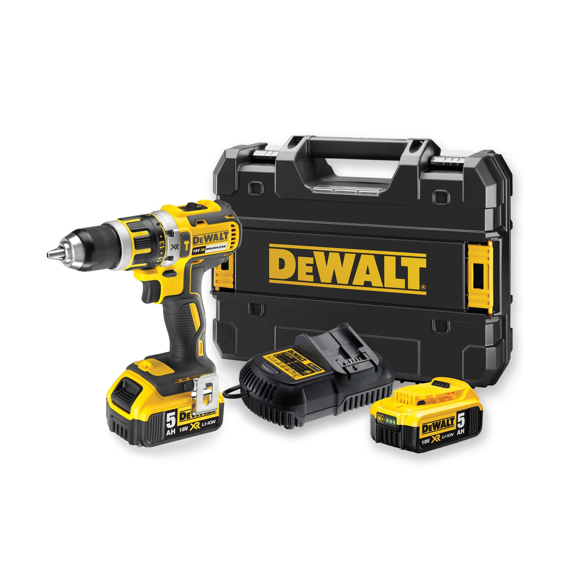 18V XR Li Ion Brushless Compact Hammer Drill Driver DEWALT