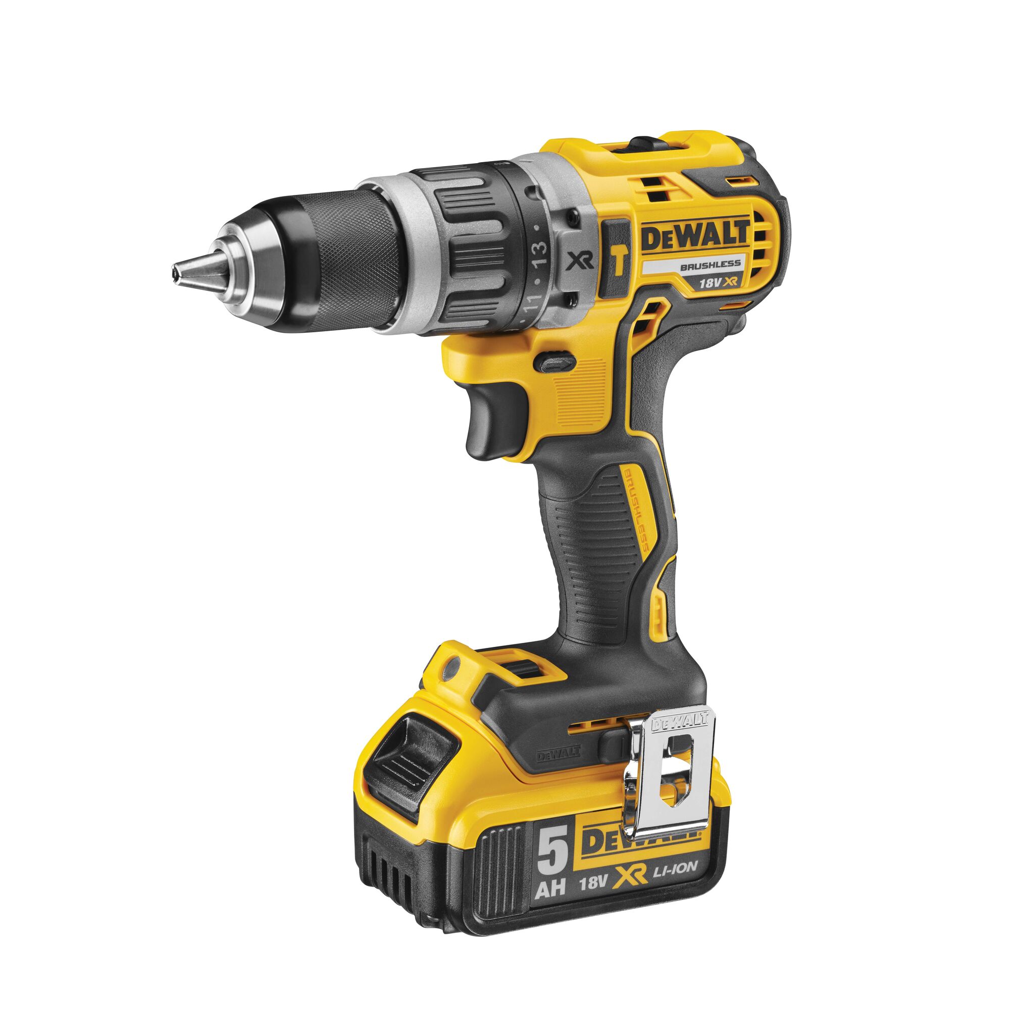 18V XR Brushless Hammer Drill Driver 2 X 5Ah DEWALT