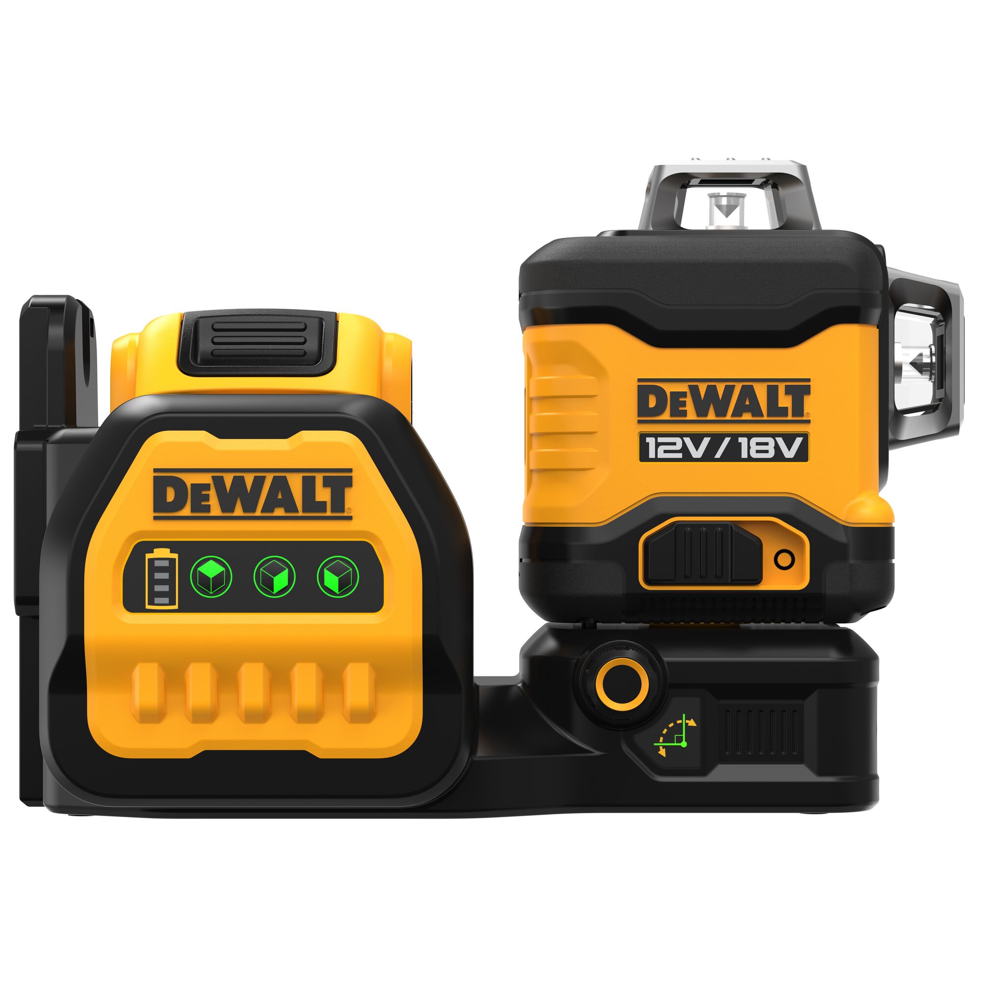 12V 18V XR Green Cross Line Laser 1 X 2 Ah 3 x 360 mm DEWALT