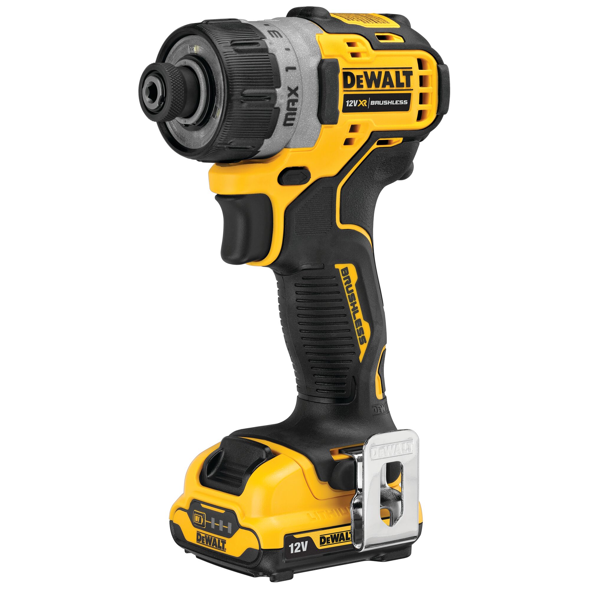 12V XR Brushless Sub Compact Screwdriver 2 X 2Ah DEWALT