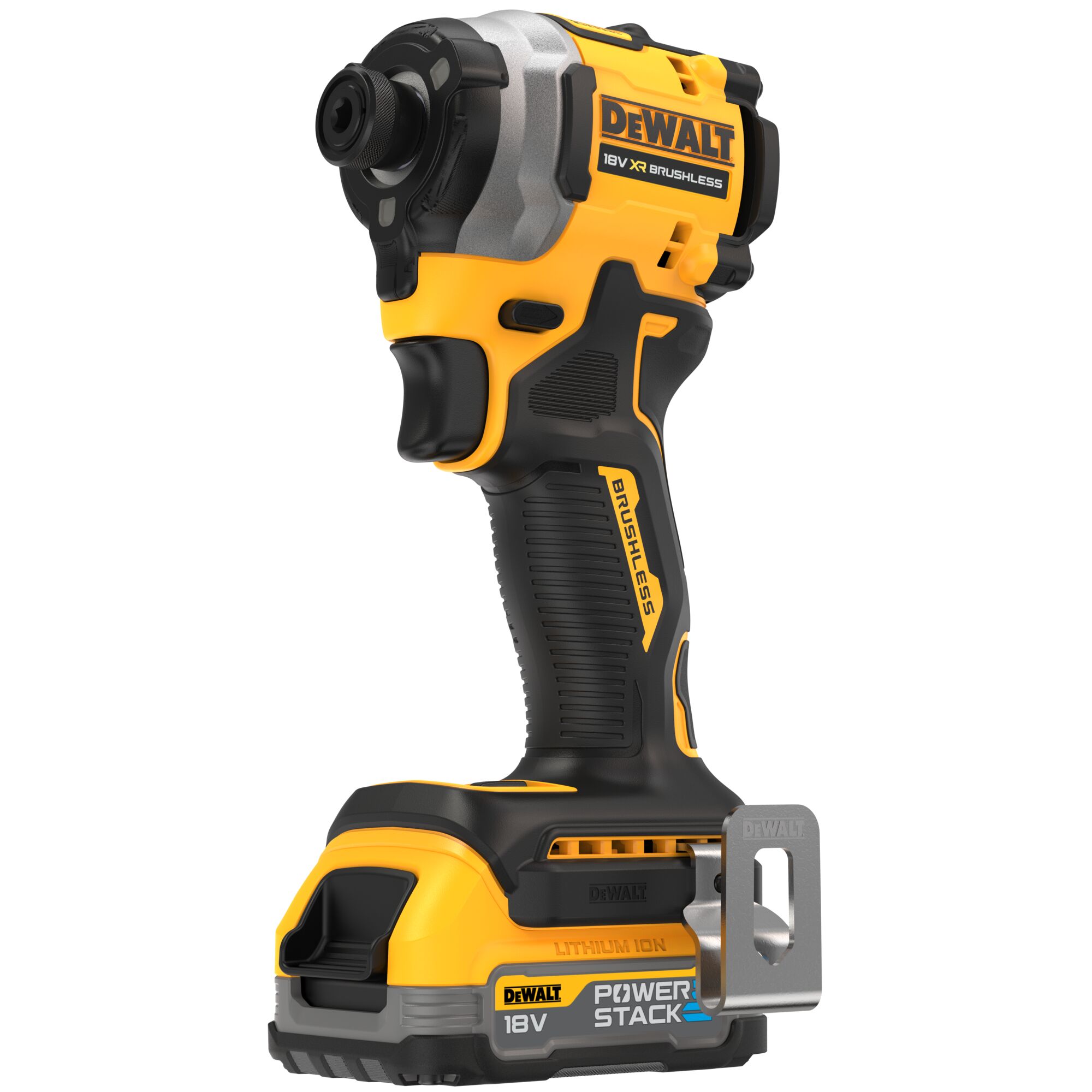 18V XR Brushless Compact Impact Driver 2 X POWERSTACK DEWALT