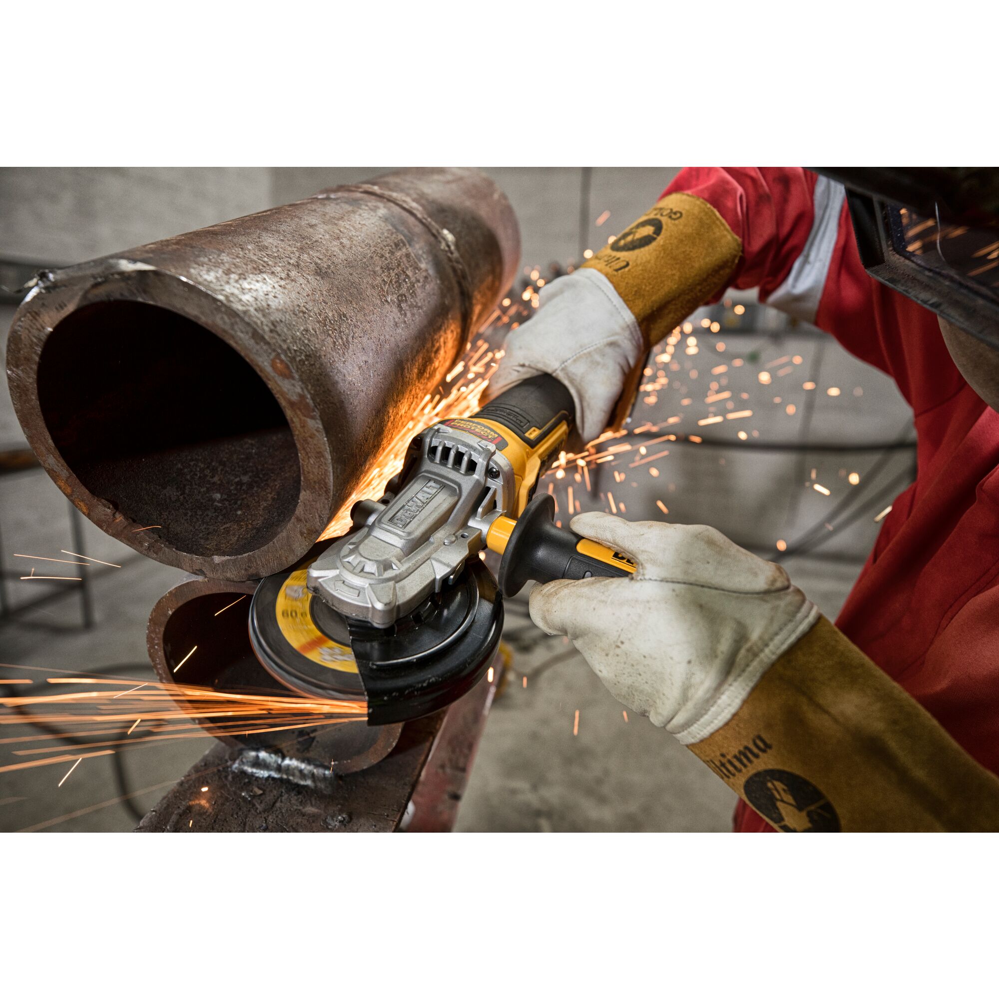 18V XR Brushless 125mm Flat Head Angle Grinder Bare Unit DEWALT