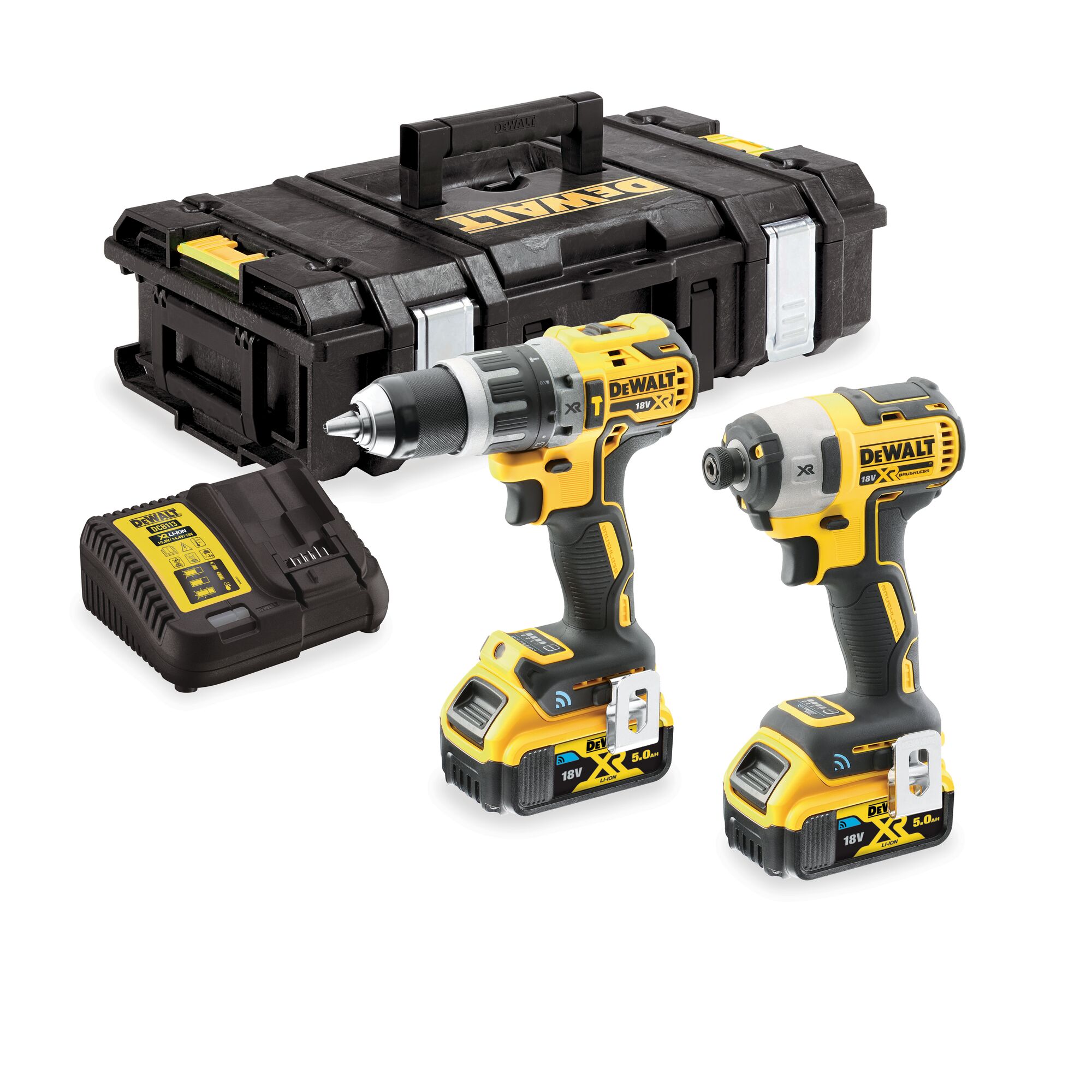 Dewalt twin 2024 drill set