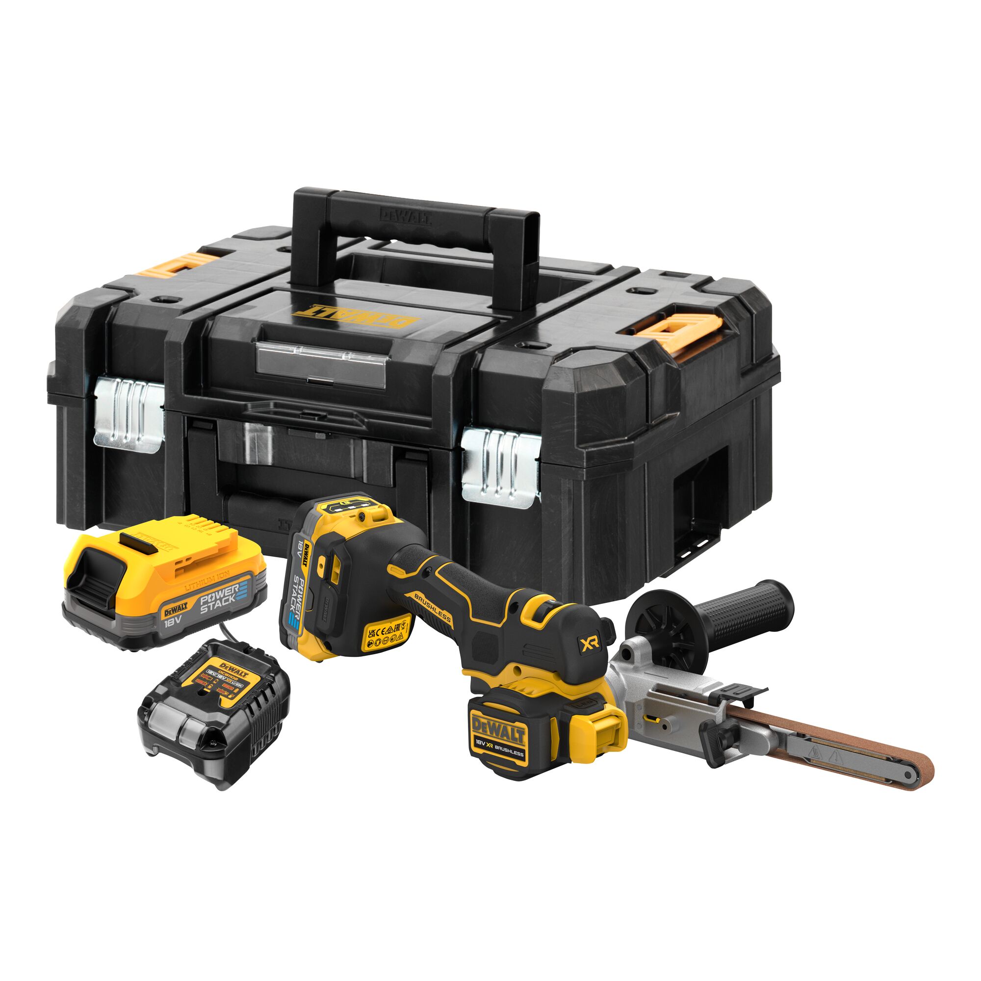 18V XR Brushless Bandfile 2 X POWERSTACK Compact DEWALT