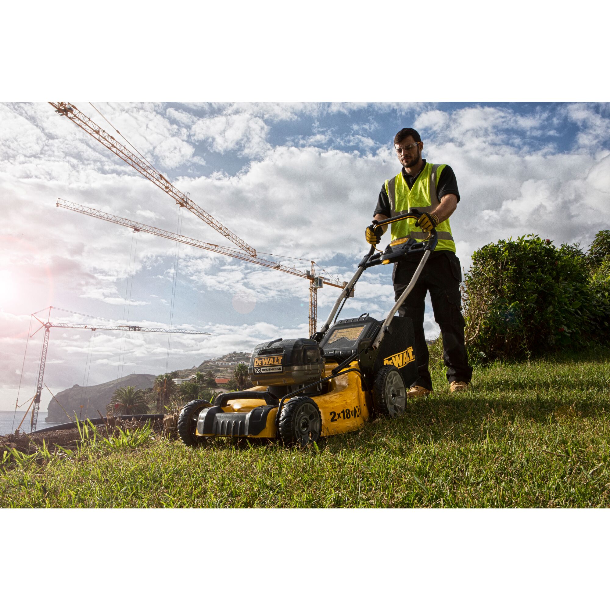 Dewalt xr lawn online mower