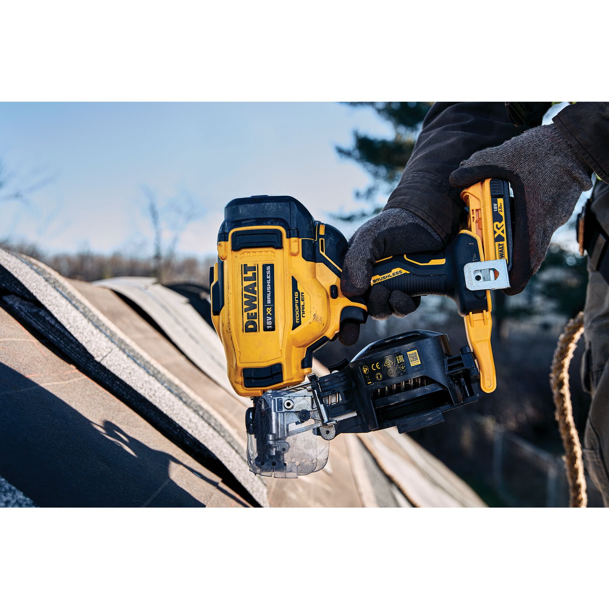 Dewalt cordless roofing nailer best sale for sale