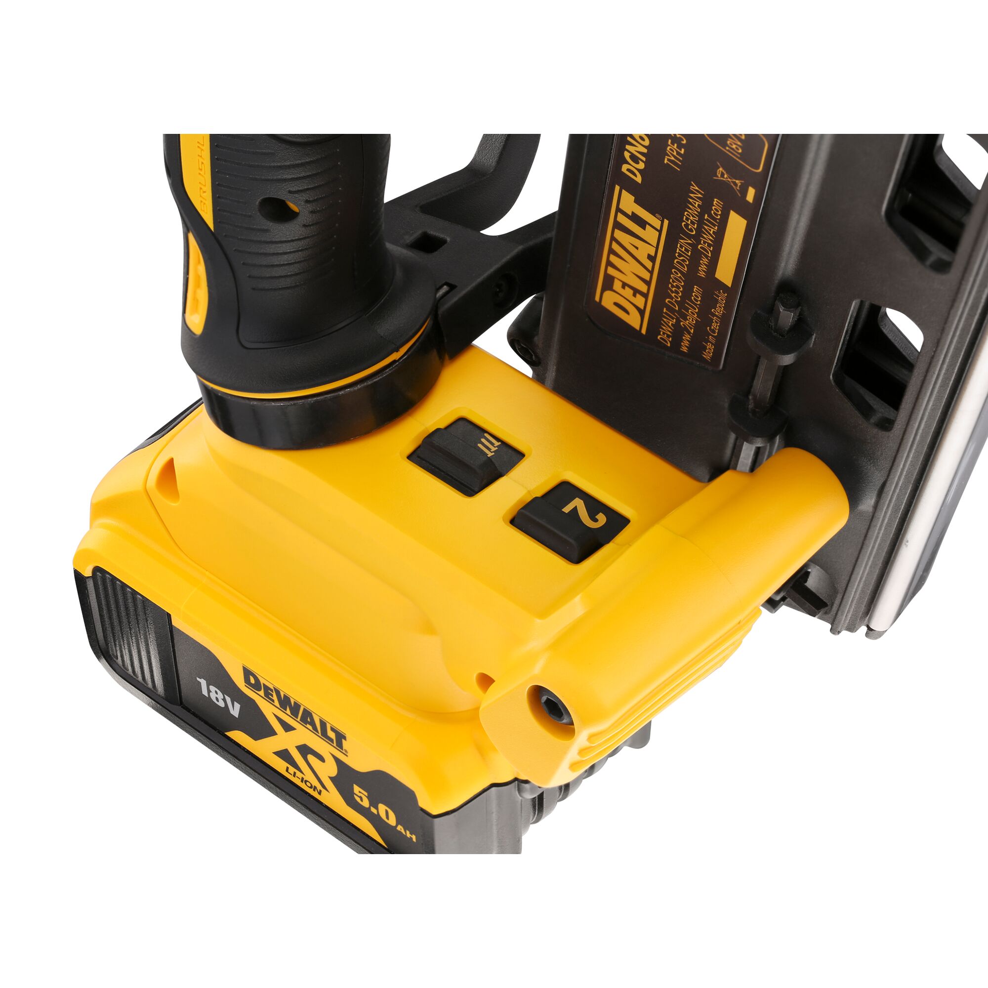 18V XR Brushless Framing Nailer 2 X 5 Ah DEWALT