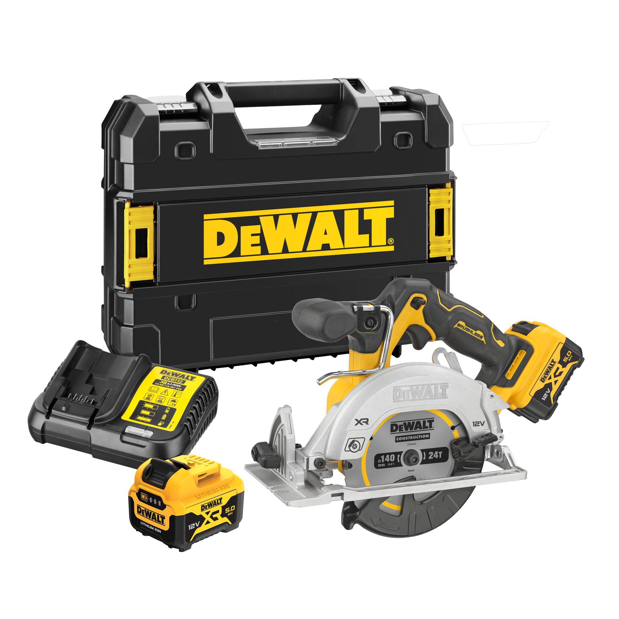 12V XR 140mm Circular Saw 140 mm 2 X 5 Ah DEWALT