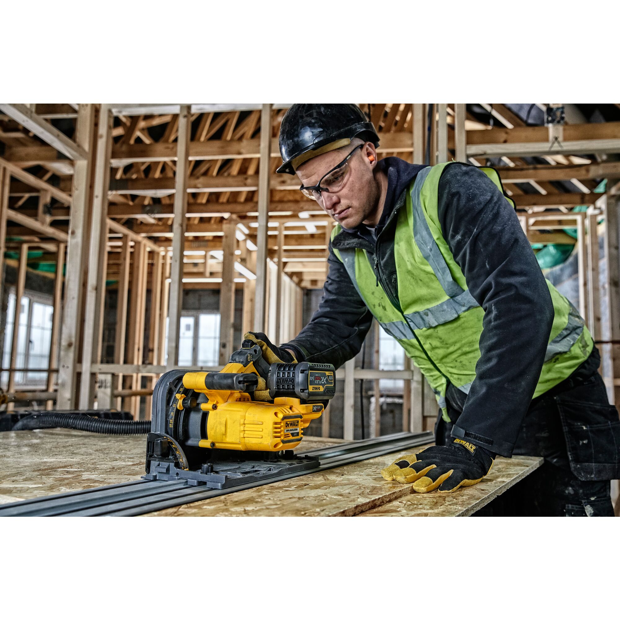 Dewalt battery best sale rail saw