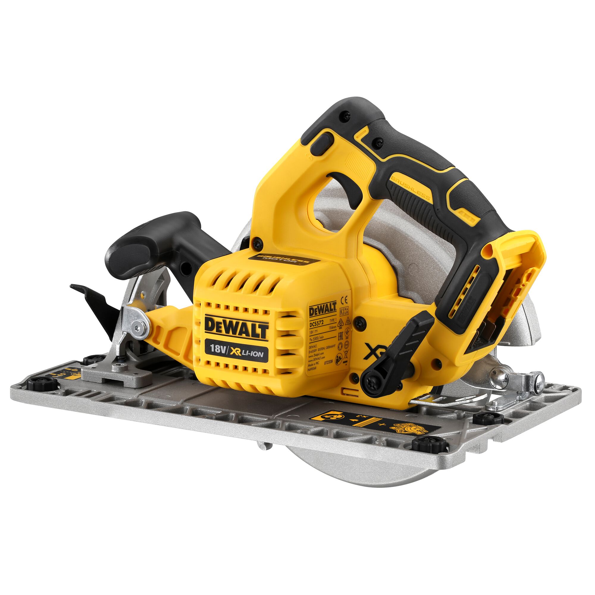 18V XR Brushless 184mm Rail Compatible Circular Saw Bare Unit