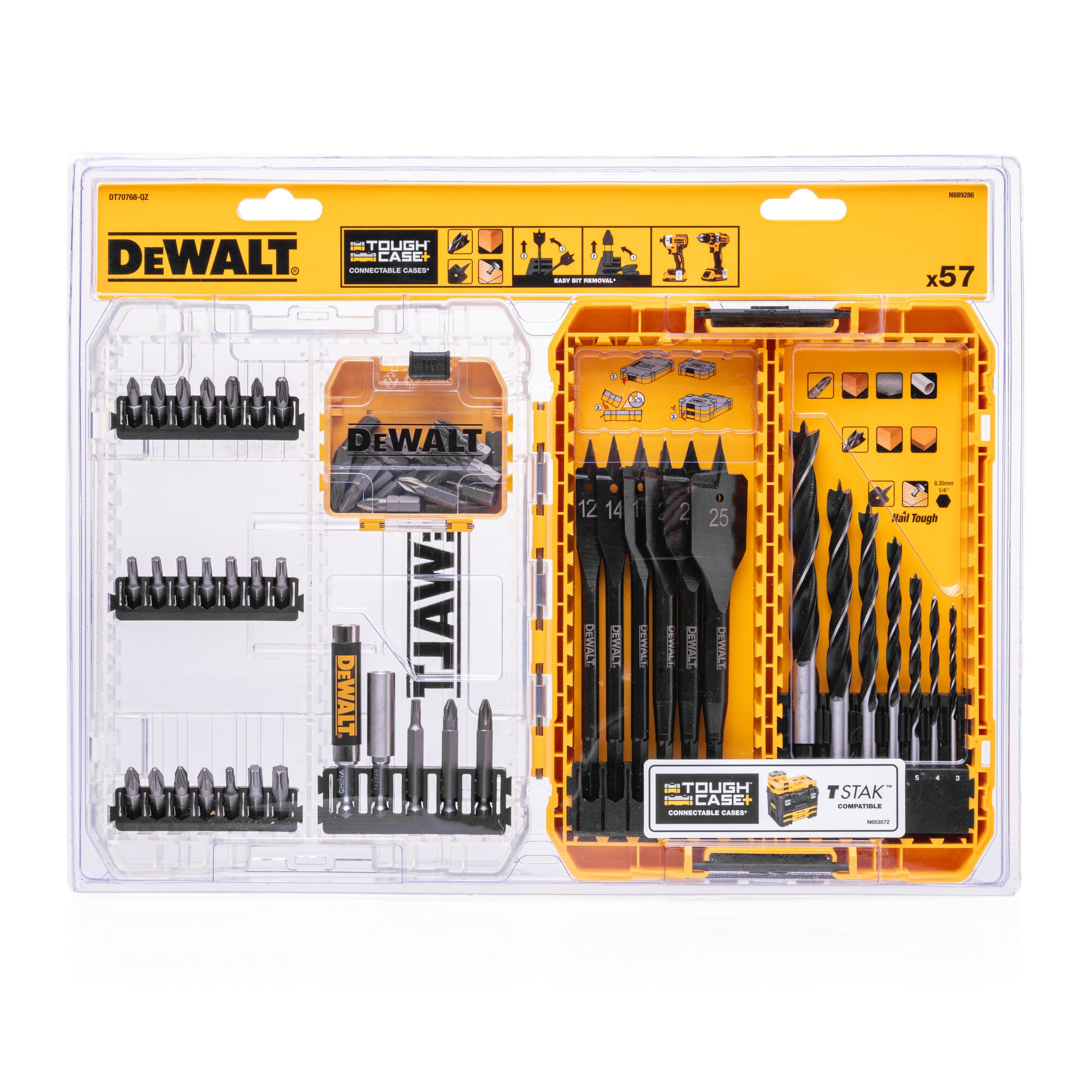 Wood Drill Drive Set 57 pc DEWALT