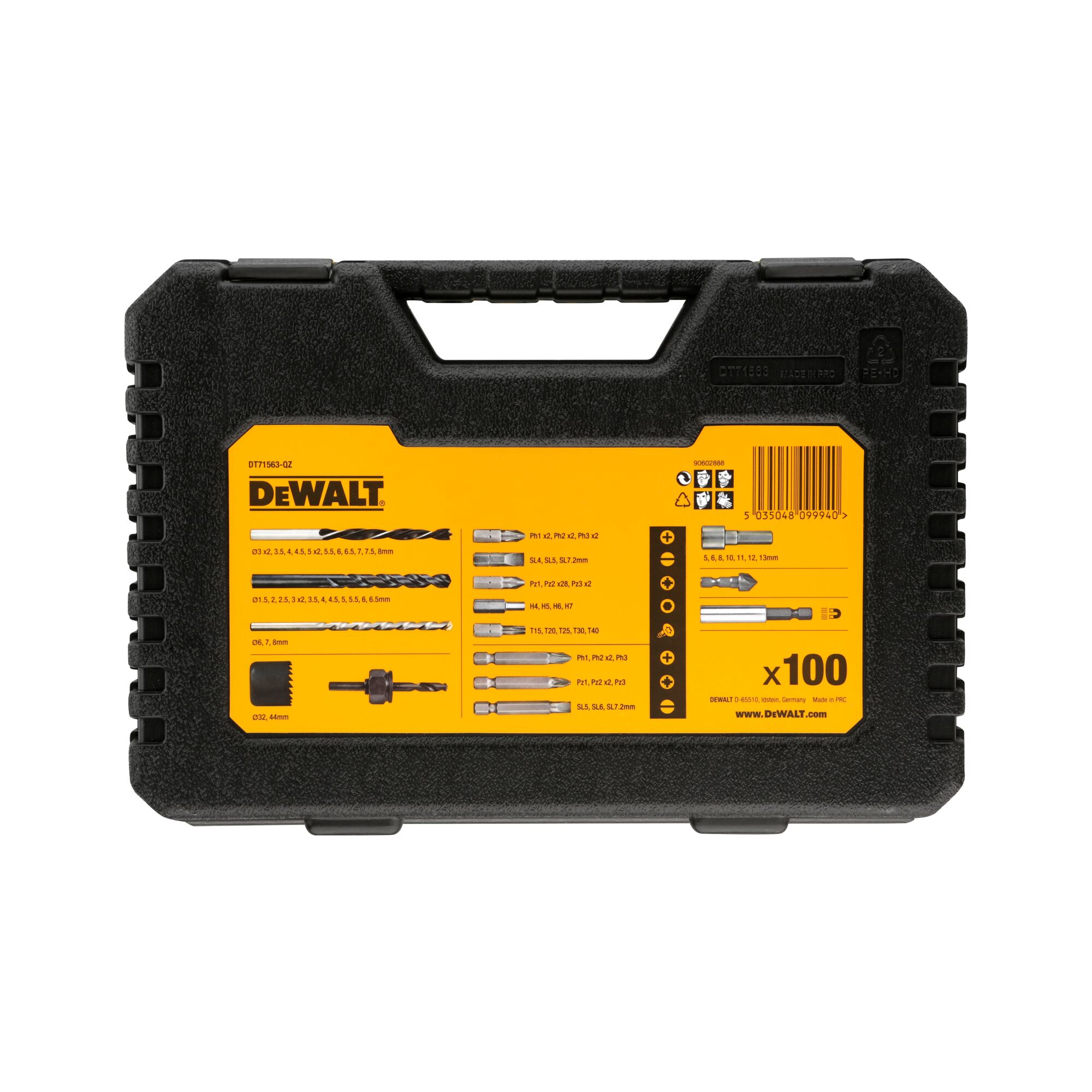 Drill Drive Large Mixed Set 100 pc DEWALT