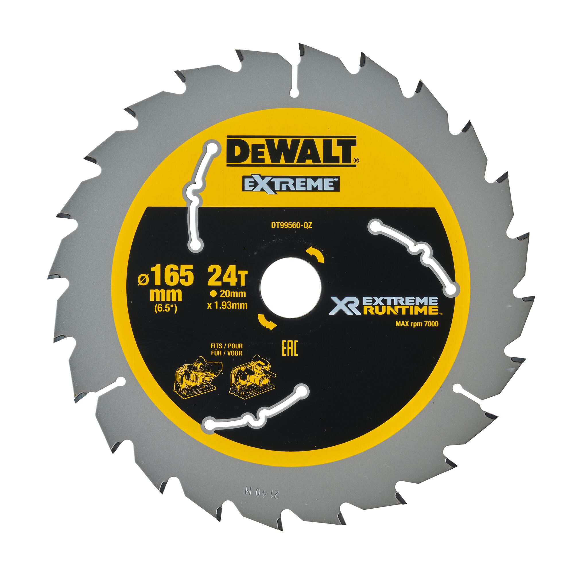 54V XR FLEXVOLT 165mm Plunge Saw Bare Unit DEWALT